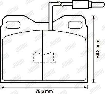 Jurid 571322J - Brake Pad Set, disc brake autospares.lv