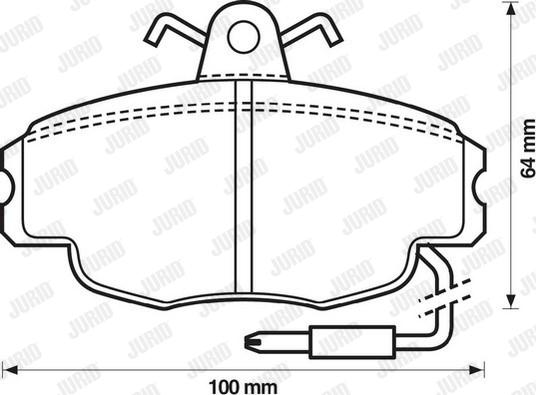 Jurid 571327J - Brake Pad Set, disc brake autospares.lv