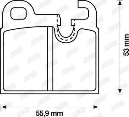 Jurid 571374J - Brake Pad Set, disc brake autospares.lv