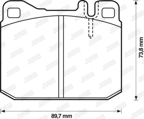 Jurid 571372D - Brake Pad Set, disc brake autospares.lv