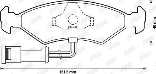 Jurid 571291J - Brake Pad Set, disc brake autospares.lv