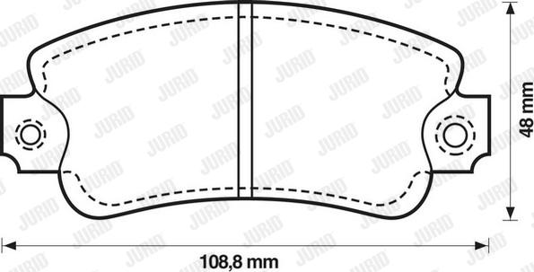 Jurid 571297D - Brake Pad Set, disc brake autospares.lv