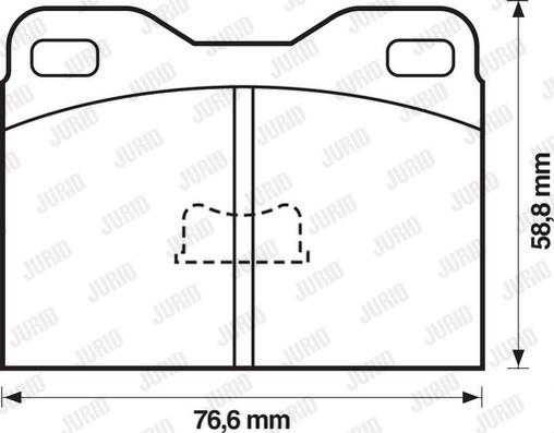 Jurid 571245J - Brake Pad Set, disc brake autospares.lv