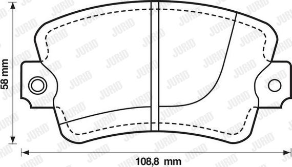 Jurid 571246J - Brake Pad Set, disc brake autospares.lv