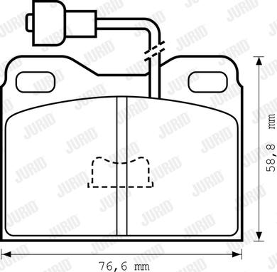 Jurid 571248J - Brake Pad Set, disc brake autospares.lv