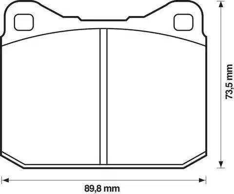 Jurid 571255J-AS - Brake Pad Set, disc brake autospares.lv