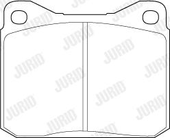 Jurid 571255J - Brake Pad Set, disc brake autospares.lv