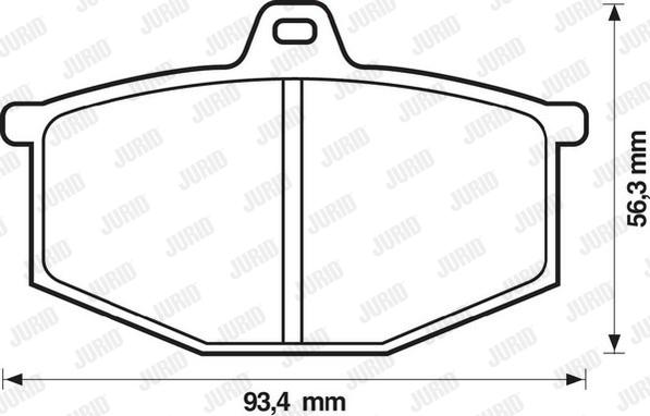 Jurid 571251D - Brake Pad Set, disc brake autospares.lv