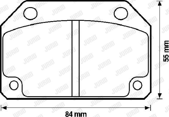 Jurid 571252J - Brake Pad Set, disc brake autospares.lv