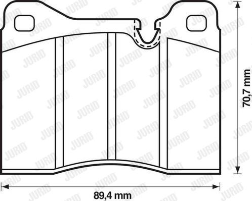 Jurid 571397J - Brake Pad Set, disc brake autospares.lv