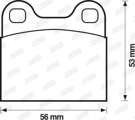 Jurid 571205J - Brake Pad Set, disc brake autospares.lv