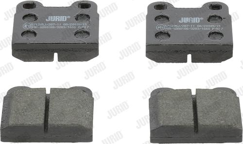 Jurid 571205J - Brake Pad Set, disc brake autospares.lv