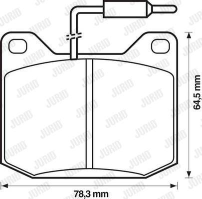 Jurid 571206D - Brake Pad Set, disc brake autospares.lv