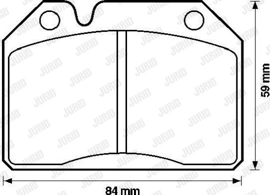 Jurid 571203J - Brake Pad Set, disc brake autospares.lv