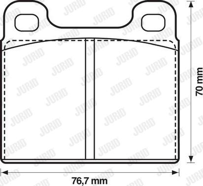 Jurid 571215D - Brake Pad Set, disc brake autospares.lv