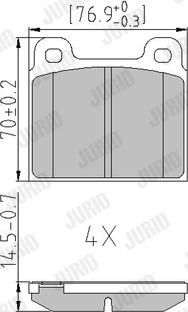 Jurid 571215J - Brake Pad Set, disc brake autospares.lv