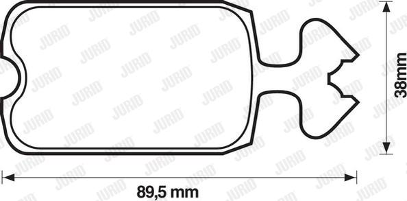 Jurid 571210D - Brake Pad Set, disc brake autospares.lv