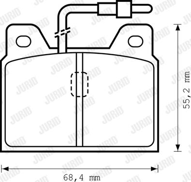 Jurid 571218D - Brake Pad Set, disc brake autospares.lv