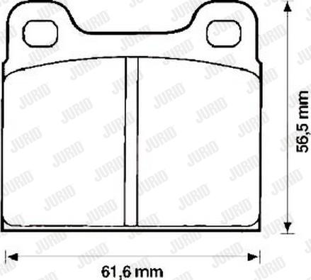 Jurid 571213J - Brake Pad Set, disc brake autospares.lv