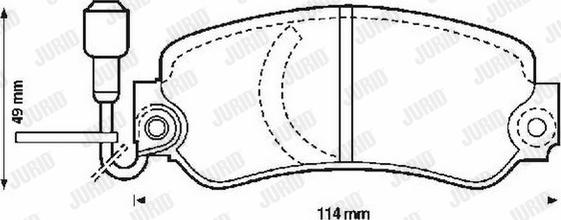 Jurid 571286J - Brake Pad Set, disc brake autospares.lv