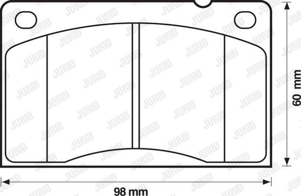 Jurid 571234D - Brake Pad Set, disc brake autospares.lv