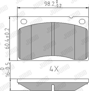 Jurid 571234J - Brake Pad Set, disc brake autospares.lv