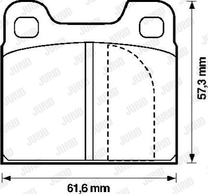 Jurid 571230J - Brake Pad Set, disc brake autospares.lv