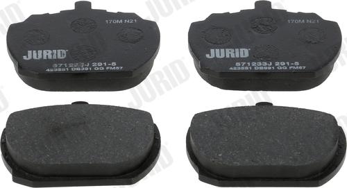Jurid 571233J - Brake Pad Set, disc brake autospares.lv
