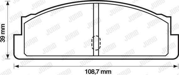 Jurid 571226J - Brake Pad Set, disc brake autospares.lv