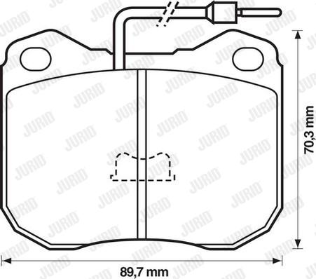 Jurid 571228D - Brake Pad Set, disc brake autospares.lv