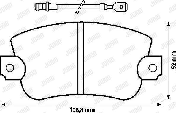 Jurid 571223J - Brake Pad Set, disc brake autospares.lv