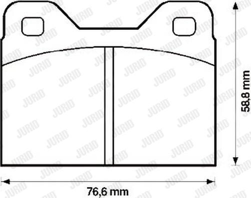 Jurid 571222J - Brake Pad Set, disc brake autospares.lv