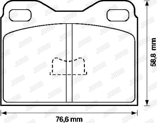 Jurid 571227J - Brake Pad Set, disc brake autospares.lv