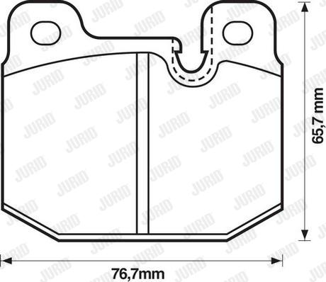 Jurid 571271D - Brake Pad Set, disc brake autospares.lv