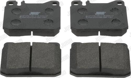 Jurid 571278J - Brake Pad Set, disc brake autospares.lv