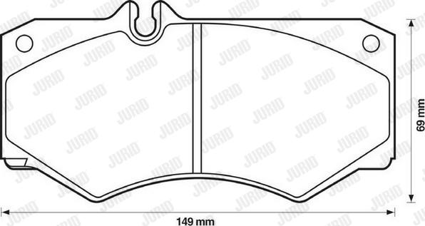 Jurid 571272J - Brake Pad Set, disc brake autospares.lv