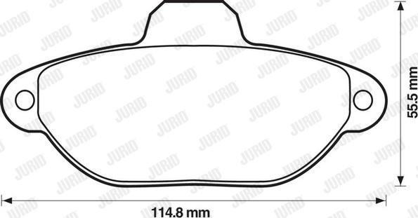 Jurid 571749D - Brake Pad Set, disc brake autospares.lv