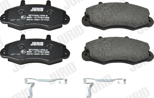 Jurid 571745J - Brake Pad Set, disc brake autospares.lv
