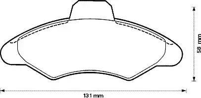 Jurid 571726J-AS - Brake Pad Set, disc brake autospares.lv