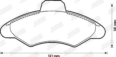 Jurid 571726D - Brake Pad Set, disc brake autospares.lv