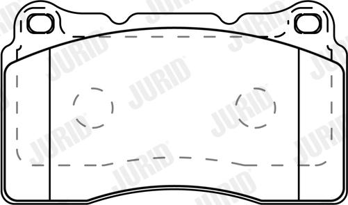 Jurid 573997J - Brake Pad Set, disc brake autospares.lv