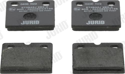 Jurid 573942J - Brake Pad Set, disc brake autospares.lv