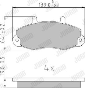 Jurid 573950J - Brake Pad Set, disc brake autospares.lv