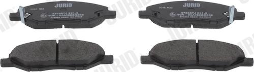 Jurid 573967J - Brake Pad Set, disc brake autospares.lv