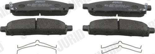 Jurid 573916J - Brake Pad Set, disc brake autospares.lv