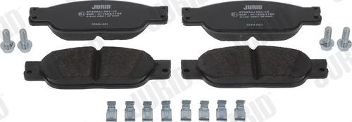 Jurid 573934J - Brake Pad Set, disc brake autospares.lv