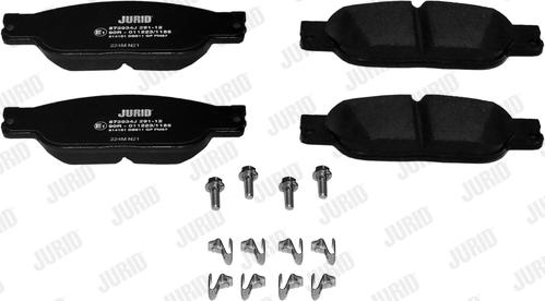 Jurid 573934J - Brake Pad Set, disc brake autospares.lv