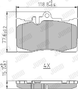 Jurid 573935J - Brake Pad Set, disc brake autospares.lv