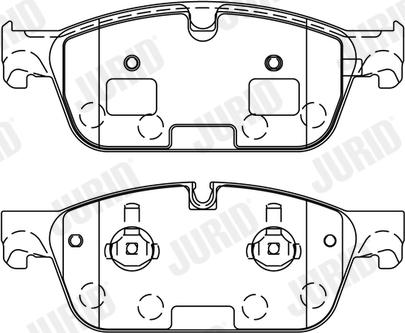 Jurid 573448J - Brake Pad Set, disc brake autospares.lv