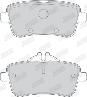 Jurid 573458J - Brake Pad Set, disc brake autospares.lv